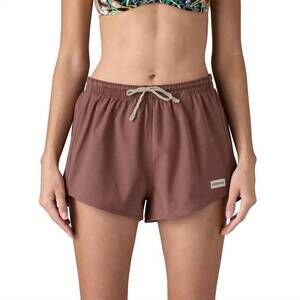 NEW PATAGONIA home waters volley 3" shorts in dulse mauve
